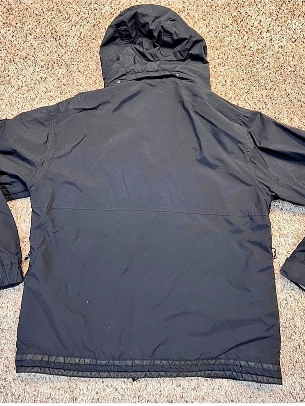 Section Vintage MFM Snowboard Coat Jacket With Hood Rare Black XL Performance - Picture 11 of 13